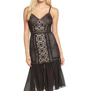 NWT GLAMOROUS Black Lace Dress.  SZ XS